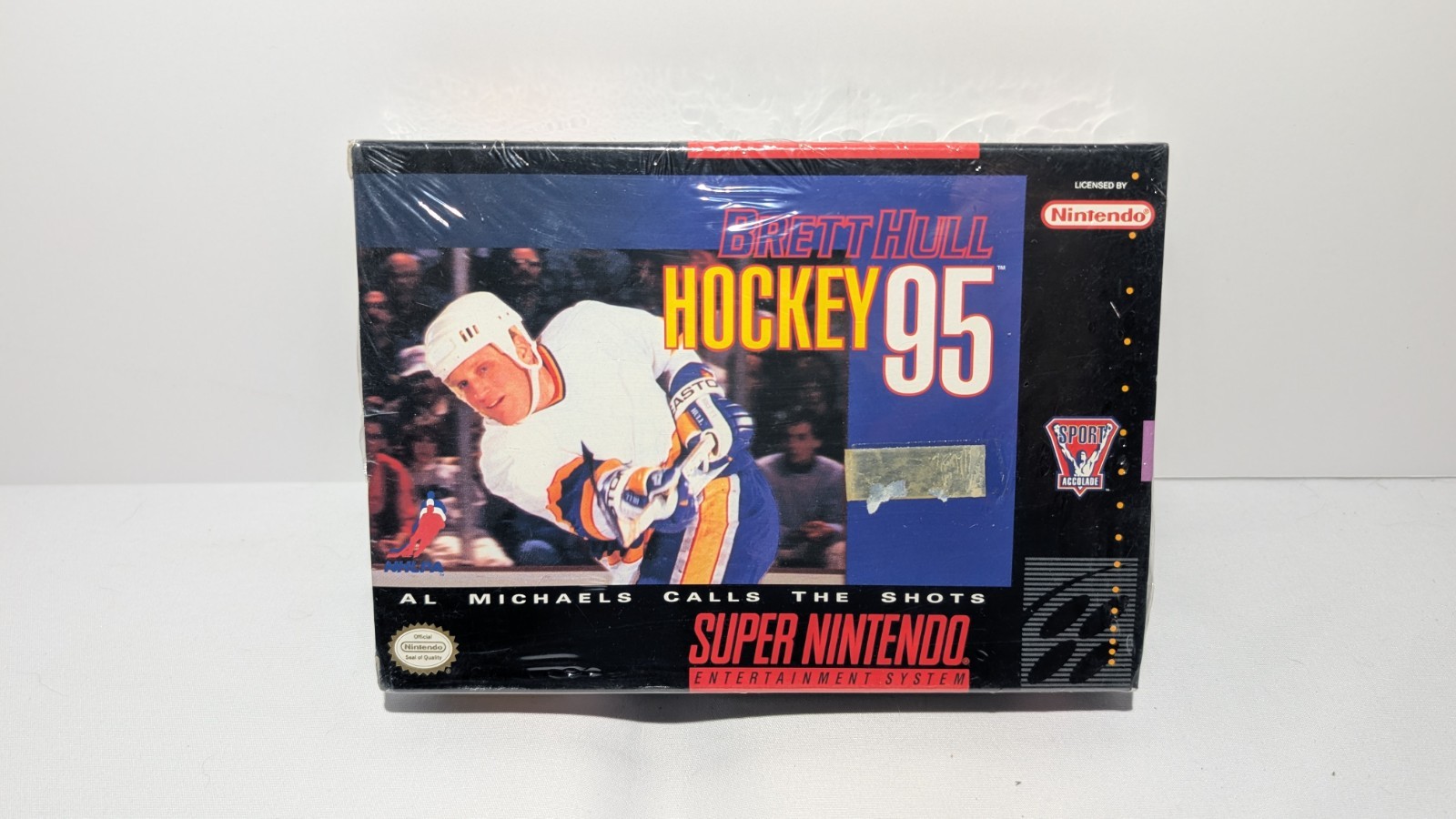 🏒 Brett Hull Hockey ’95 – SNES (Super Nintendo) Factory Sealed CIB 🏒