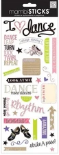 I love Dance, scrapbook stickers, 5x12" - Me & My Big Ideas SPX-251