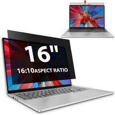 Laptop Privacy Screen 16 Inch, Anti-Glare Blue Light Shield for 16:10 Aspect Rat