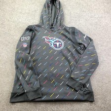 Tennessee Titans Hoodie Mens Large Gray NFL Nike Crucial Catch Sweatshirt