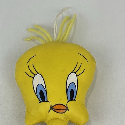 Vtg. Ace Looney Tunes 1995 Tweety Bird Vinyl Plush Yarn Hair Hang