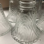 Lamp Shades Glass Etched Clear Lot of 5 — photo 3