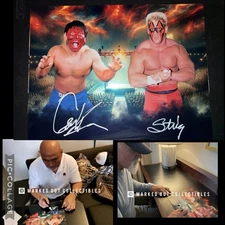 Sting The Great Muta Signed WWE Metallic 11x14 Photo WCW AEW PROOF