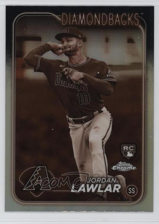 2024 Topps Chrome Sepia Refractor Jordan Lawlar #229 08jr