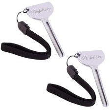 2pcs Tube Toothpaste Squeezer Keys, Metal Hair Dye Color Key Roller Dispenser
