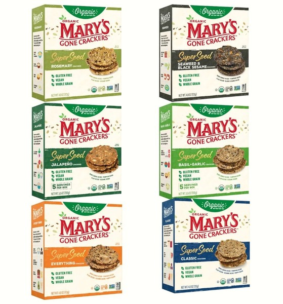 Mary’s Gone Crackers Superseed Variety Pack 6PK Snack Orgánico Sin Gluten