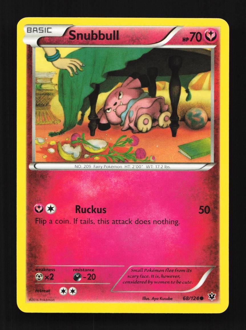 Snubbull 68/124 Fates Collide English Pokemon Card TCG
