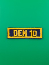 Den Number 10 Cub Scout Patch Scout Gummed Gauze Back BSA Scouts America NEW