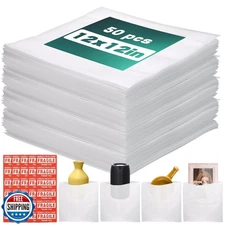 12'' x 12'' Packing Foam Pouches, 50 Pcs Packing Supplies Cushion Foam Pouche