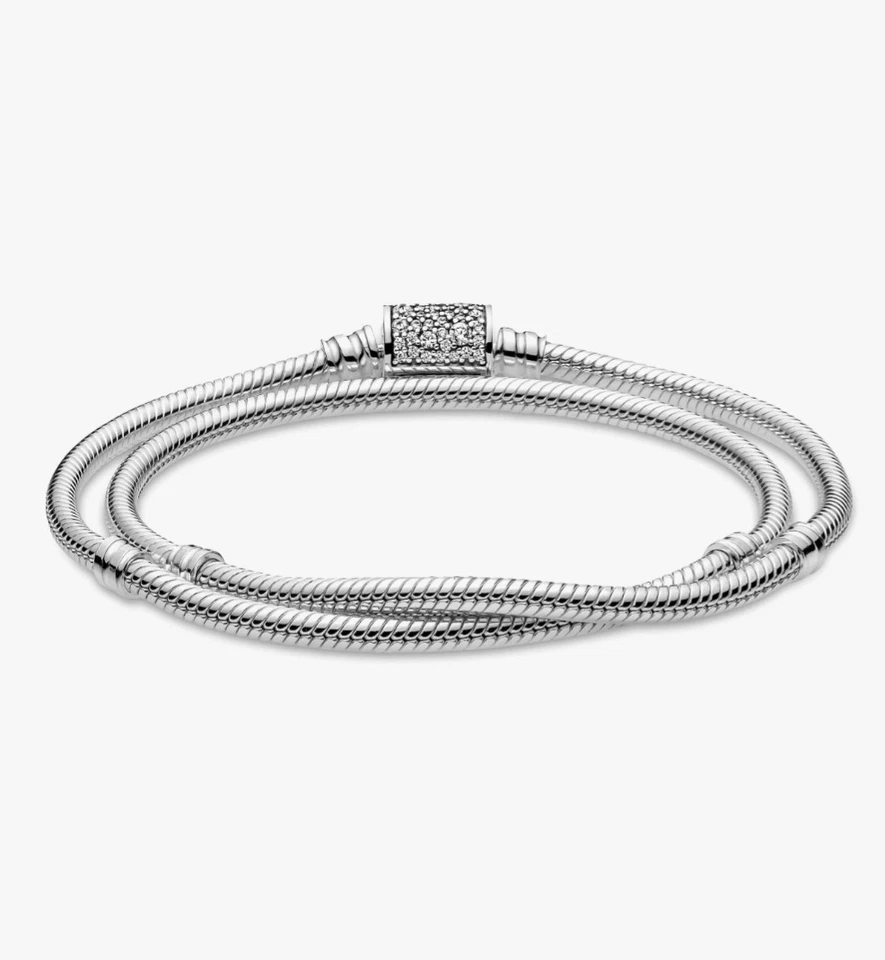 PANDORA 20 cm Armband Moments "Doppelreihig" ( 599544C01-D) - Bild 3 von 4