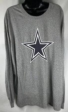 Nike Dallas Cowboys Men’s Gray 3XL Long Sleeve Tee Shirt Football NFL Texas