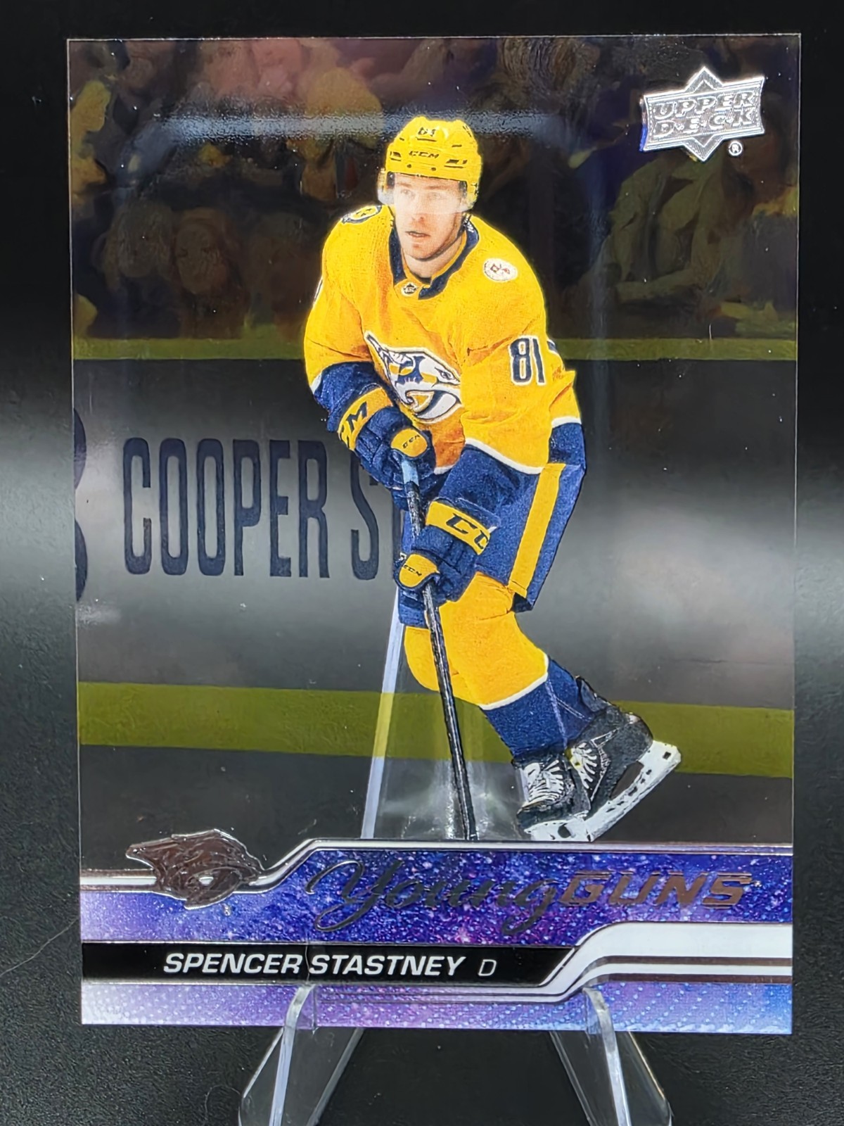 SPENCER STASTNEY - 2023-24 Upper Deck Young Guns CLEAR CUT #238 Predators