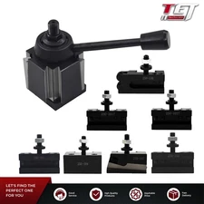 Wedge Tool Post Set AXA 250-111 For Lathe 6 - 12"  Plus 2 Extra XL Tool Holders