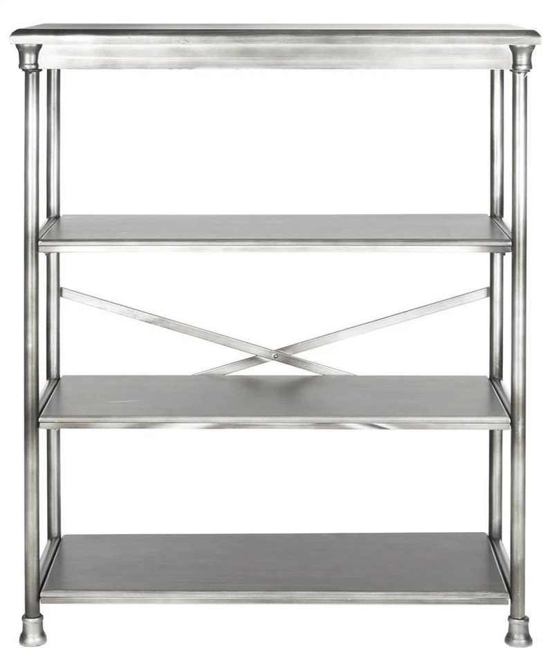 Librería grande de plata oscura Jamison de American Homes Collection Foto 2 de 4