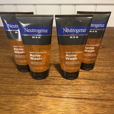 4X Neutrogena Men Skin Clearing Acne Wash  5.1 fl oz Salicylic Acid Read