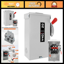 30 Amp 2 Pole 120V/240V Non-Fusible Safety Disconnect Switch Box