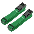 Utility Strap with Buckle 1x98 Inch Polyester Quick Release Belt(Green, 2pcs)
