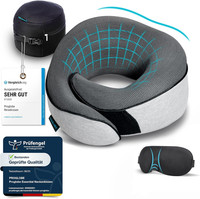 Proglobe Nackenkissen Flugzeug, Reisekissen 100% Memory Foam, OrthopäDisches Nac