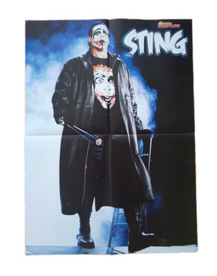 WCW Joker Sting 42x54,7cm Poster Rückseite Night of Champions 2007 TNA WWE...