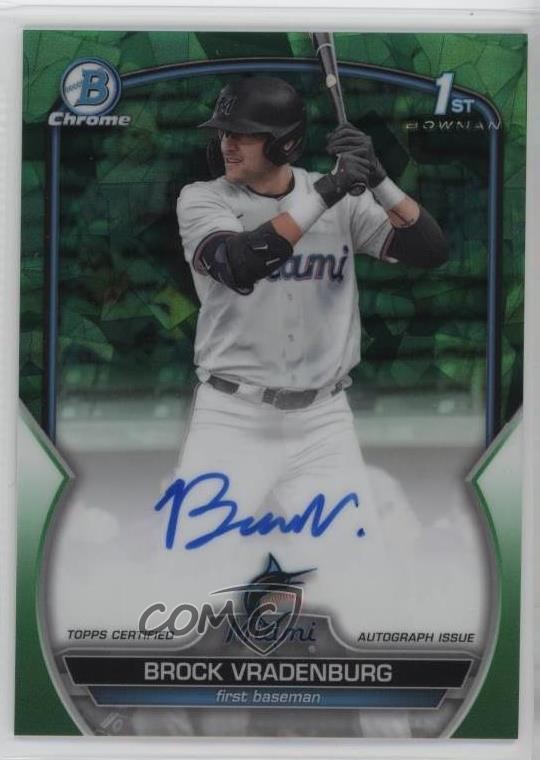 2023 Bowman Chrome Draft Sapphire Green 54/99 Brock Vradenburg #CDA-BV Auto 1j9f