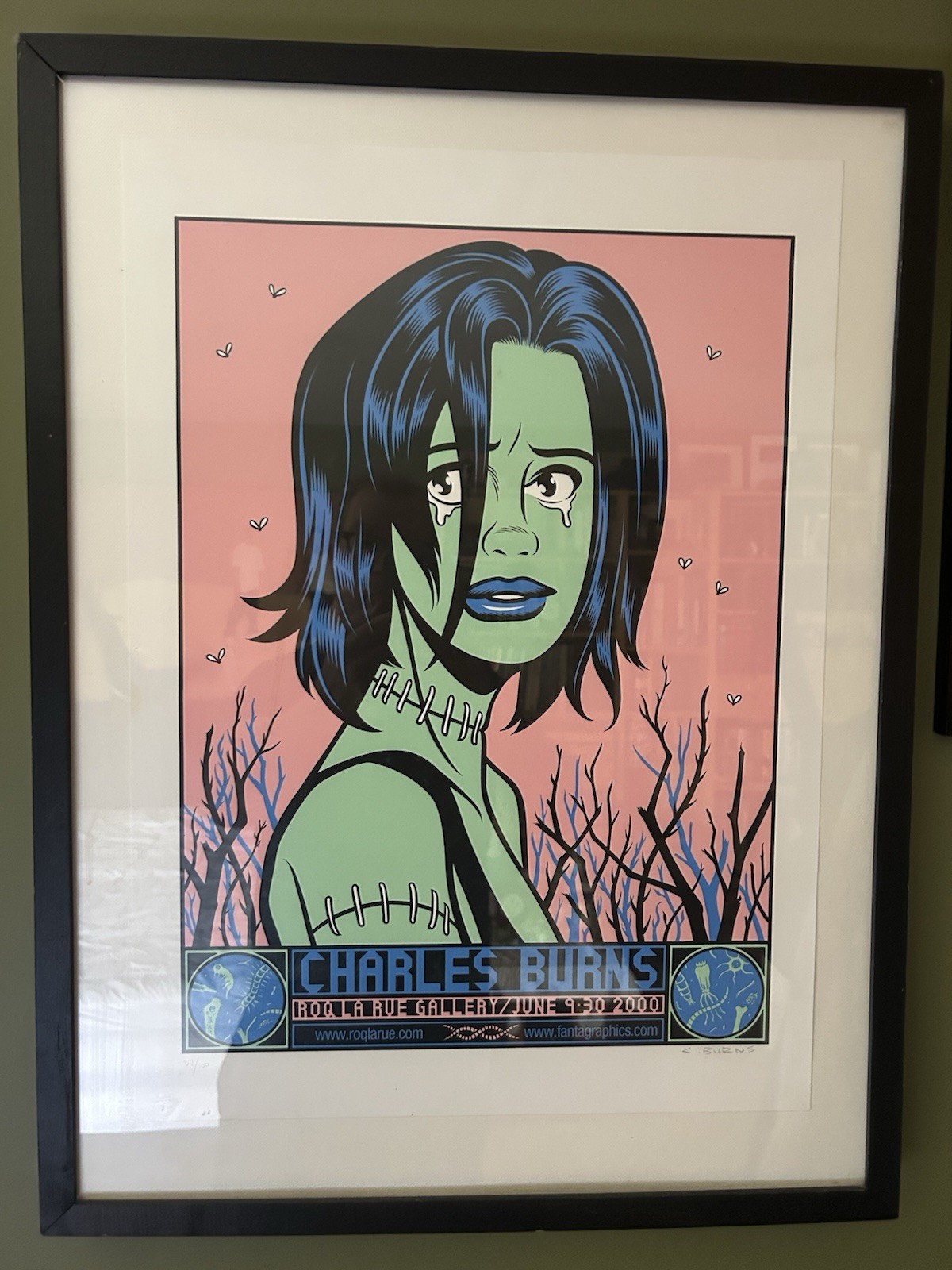Extremely Rare Charles Burns Exhibit Silkscreen Print-Signed & Numbered Edition