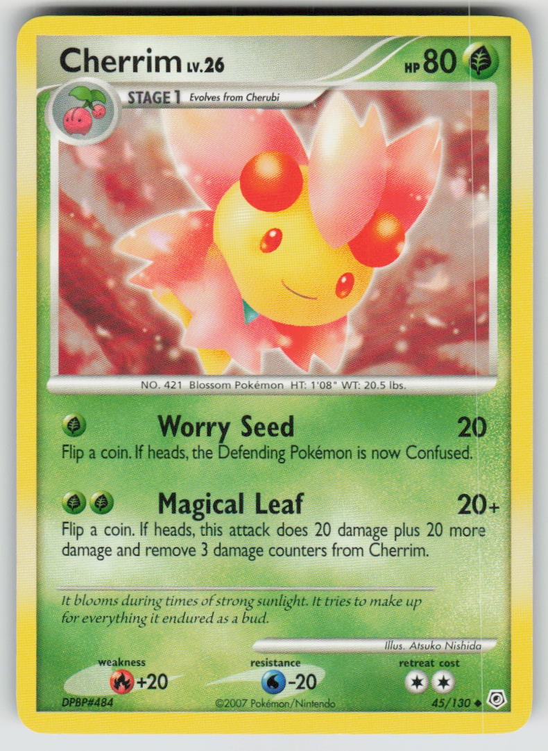Cherrim 45/130 Uncommon Diamond & Pearl Pokemon NM
