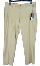 Michael Kors Dress Pants Mens 32x32 Beige Classic Fit Bedford Performance