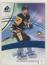 2020-21 Upper Deck SP Game Used Authentic Rookies Blue Anthony Angello Auto 0cv