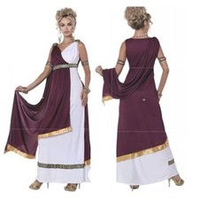 Greek Goddess Toga Costume Roman Empress Size M Caesar Halloween College Party