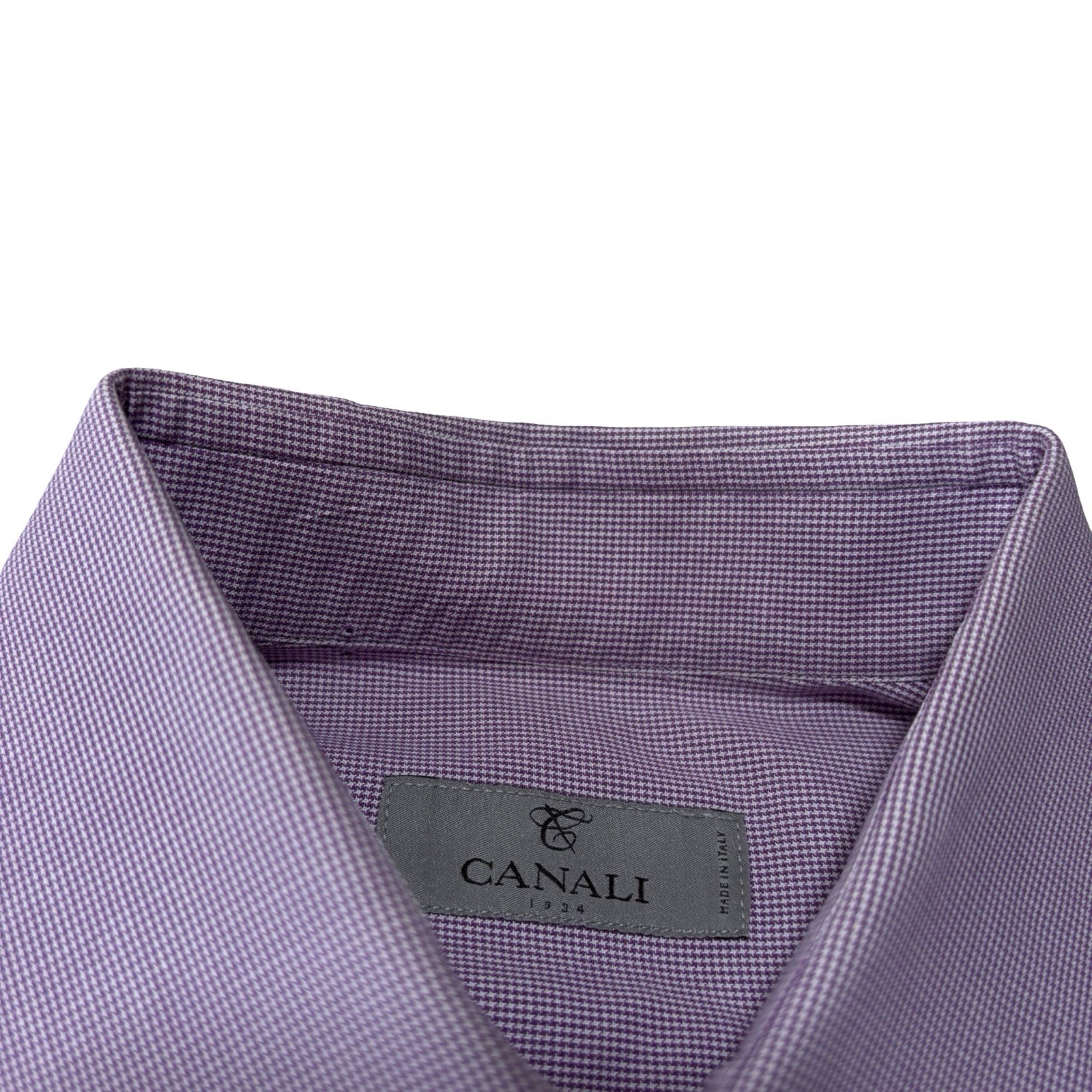 Canali Men's Mini Houndstooth Pattern Button Down… - image 4