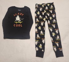 NWT Old Navy Ghost Scary Cool Halloween Pajamas 2PC 4T Toddler Boy