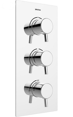 Bristan Prism PM2 SHC3DIV C Chrom Thermostat Duschventil 3 Ausgänge Umsteller