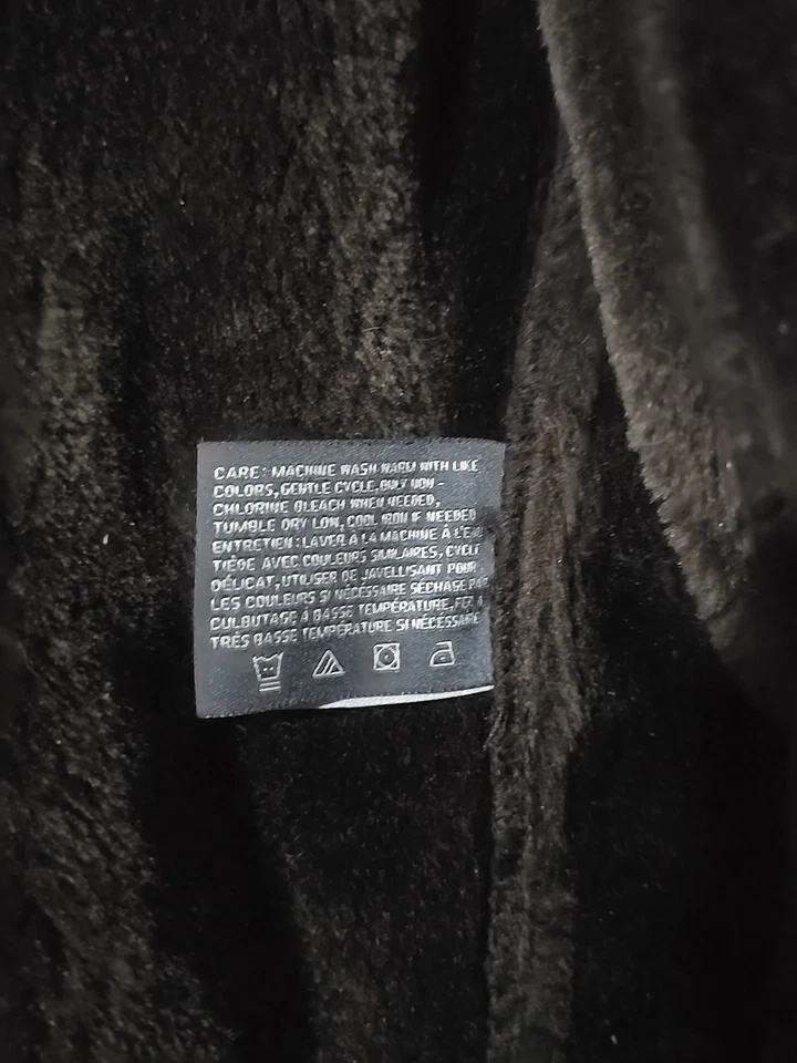 Perry Ellis Portfolio Men’s L Brown Faux Suede Faux Fur Lined Jacket Coat - Image 4 of 4