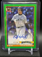 Edgar Martinez 2026 Topps - 1991 Topps Autograph Green #81/99 - Seattle Mariners