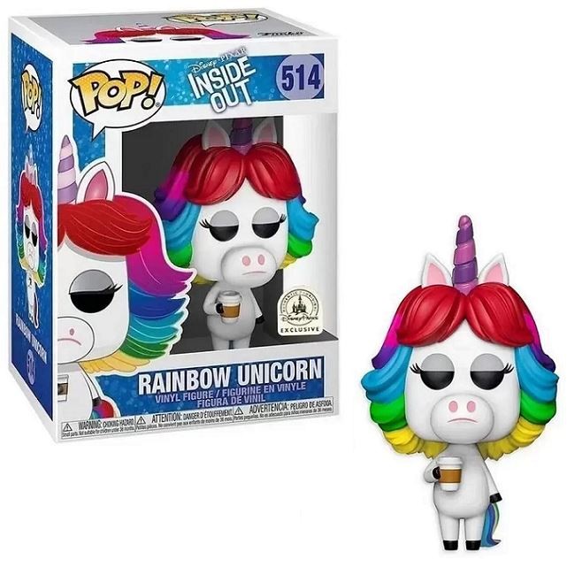 Rainbow Unicorn #514 - Inside Out Funko Pop! [Exclusivo De Disney]