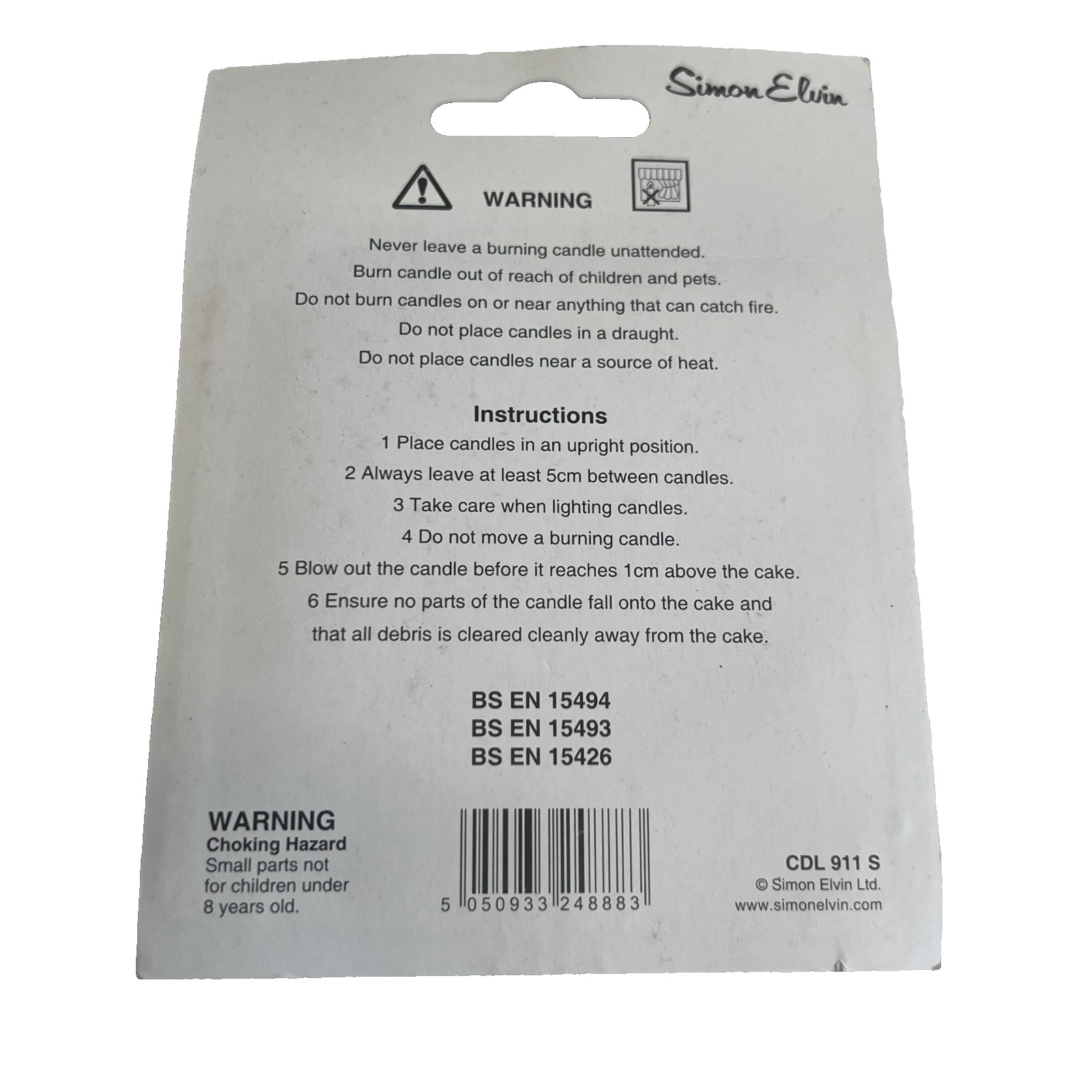 Simon Elvin Age 13 13th Birthday Colourful Glitter Number Wax Cake Candle