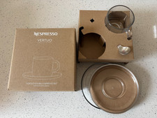 Nespresso Vertuo Collection Espresso Cup and Saucer, Spoon. New other