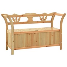 Trendy Multi-Colored Storage Bench for Your Living Space, Made of Solid Wood vid
