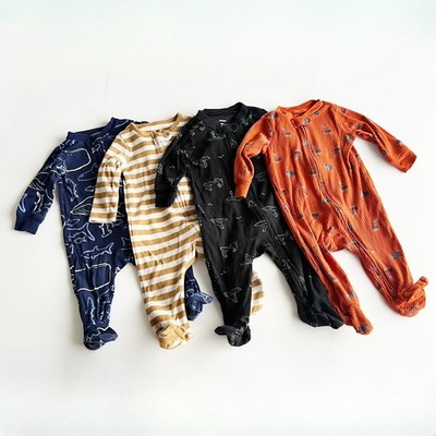 Carter's Baby Size 6 Months Bundle Two Way Zip Up Footie Sleep N' Play Pajamas