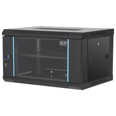 6U Wall Mount Network Server Rack Cabinet Enclosure 15.5'' Deep Door Lock