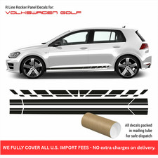Golf 7 R Line Rocker Panel Decals For Vw 2012 - 2019