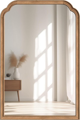 20''X30'' Natural Wood Frame Wall Mirror for Bathroom, Entryway, Living Room