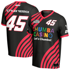 Tyler Reddick ProSphere Unisex Black Chumba Casino Soccer Fashion NASCAR Jersey