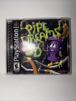Pipe Dreams 3D (Sony PlayStation 1, 2001) CIB w/ Manual - Tested!