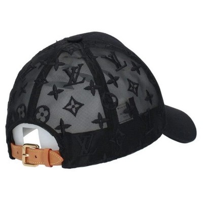 Authentic Louis Vuitton Hat (Unisex) LV Logo Monogram Black | eBay