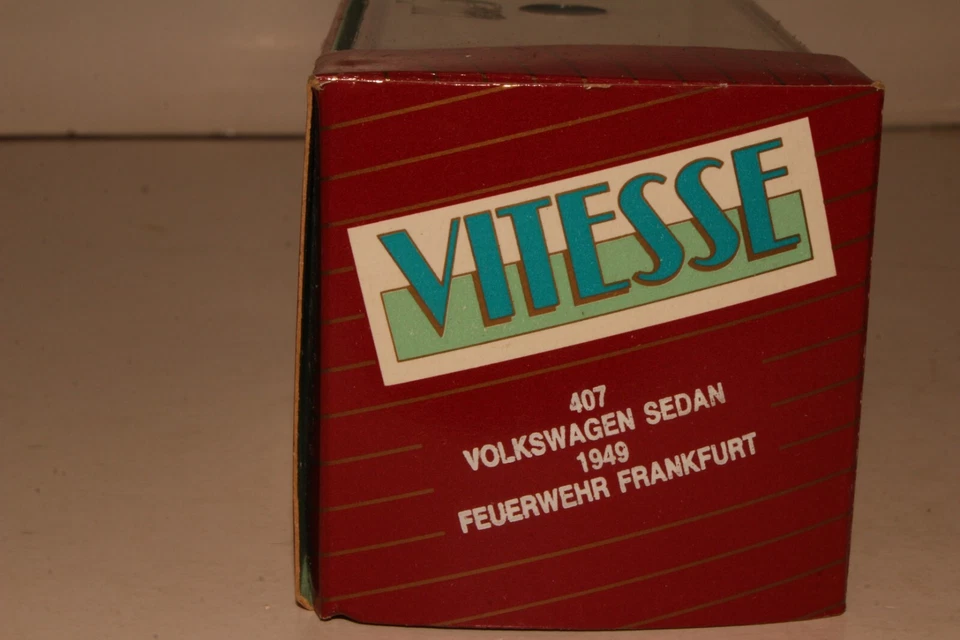 Volkswagen Vitesse 1949 ventana dividida coche jefe de bomberos, escala 1:43 en caja Foto 3 de 4