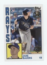 Jake Bauers 2019 Topps Series 1 1984 150TH ANNIVERSARY STAMP Rookie #T84-7 /150