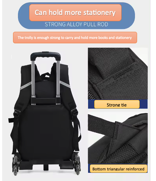 Wadan 6-Wheels 17.50 Inch Rolling School Backpack Kids Luggage Shoulder Backpack | eBay Wadan 6-Wheels 17.50 Inch Rolling School Backpack Kids Luggage Shoulder Backpack | eBay