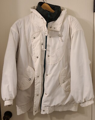 Vintage Andy Jones White Coat Mens Size M