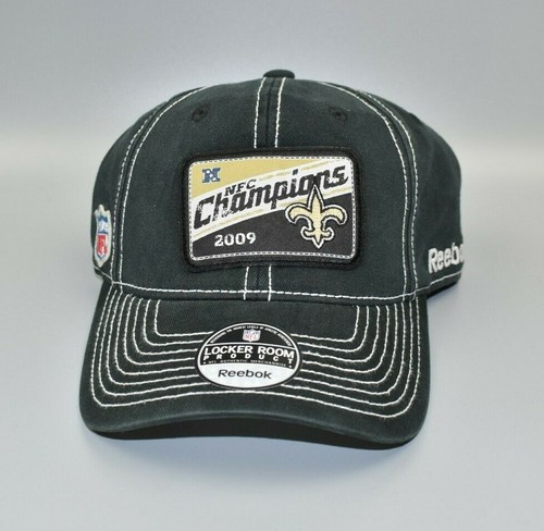 New Orleans Saints Reebok 2009 NFC Champions Fitted Hat - Size: 7 1/4 - 7 1/2